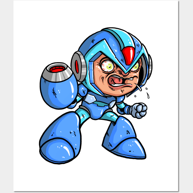 Mega Man Wall Art by itsbillmain